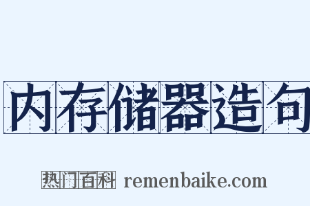 内存储器造句是什么意思的图片